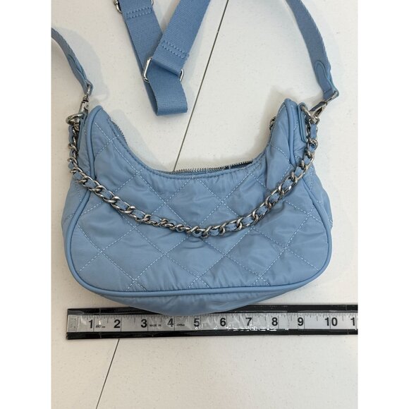 INC International Concepts Blue Quilted Crossbody Shoulder Bag Purse Handbag - Picture 10 of 14